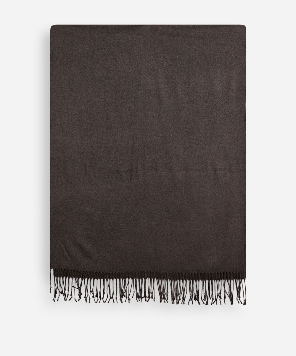 cachecol masculino de tricot básico cinza
