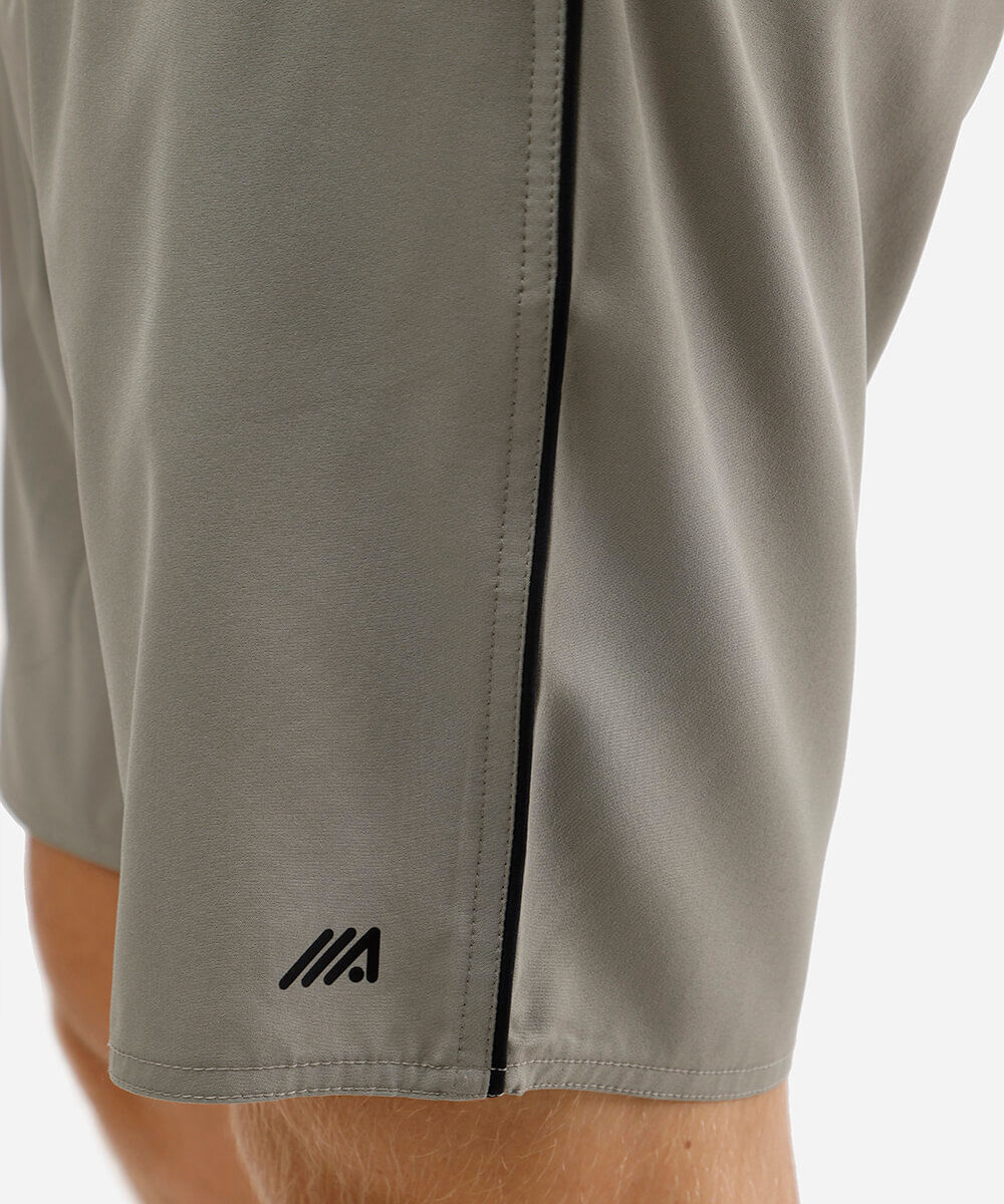 bermuda masculina reta com nervuras verde