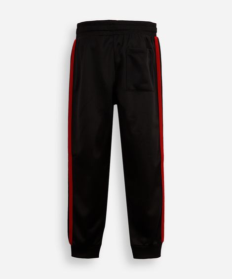 calça jogger infantil com listra homem aranha preta