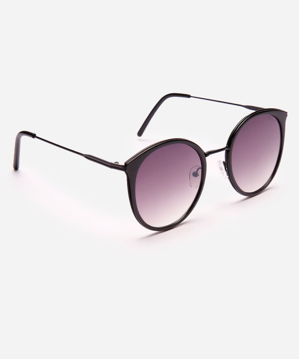 óculos de sol feminino redondo triton preto