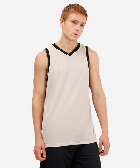 regata basquete masculina esportiva ace bege