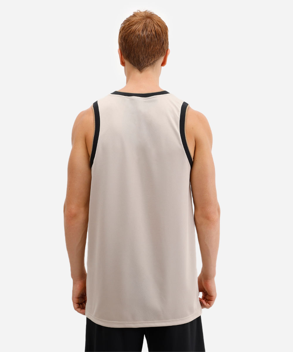 regata basquete masculina esportiva bege