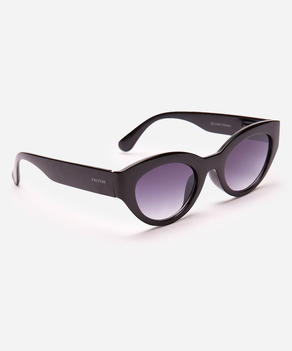 óculos de sol feminino gatinho triton preto