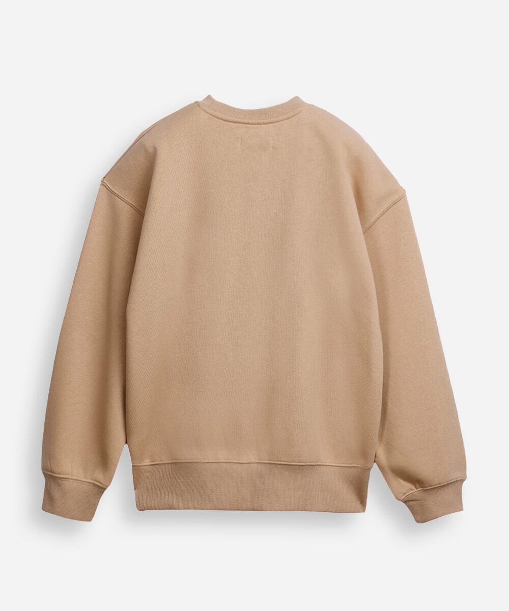 blusão oversized de moletom juvenil san diego bege