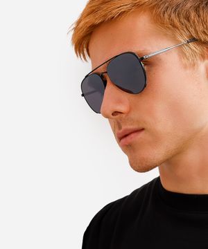 óculos de sol aviador masculino triton preto
