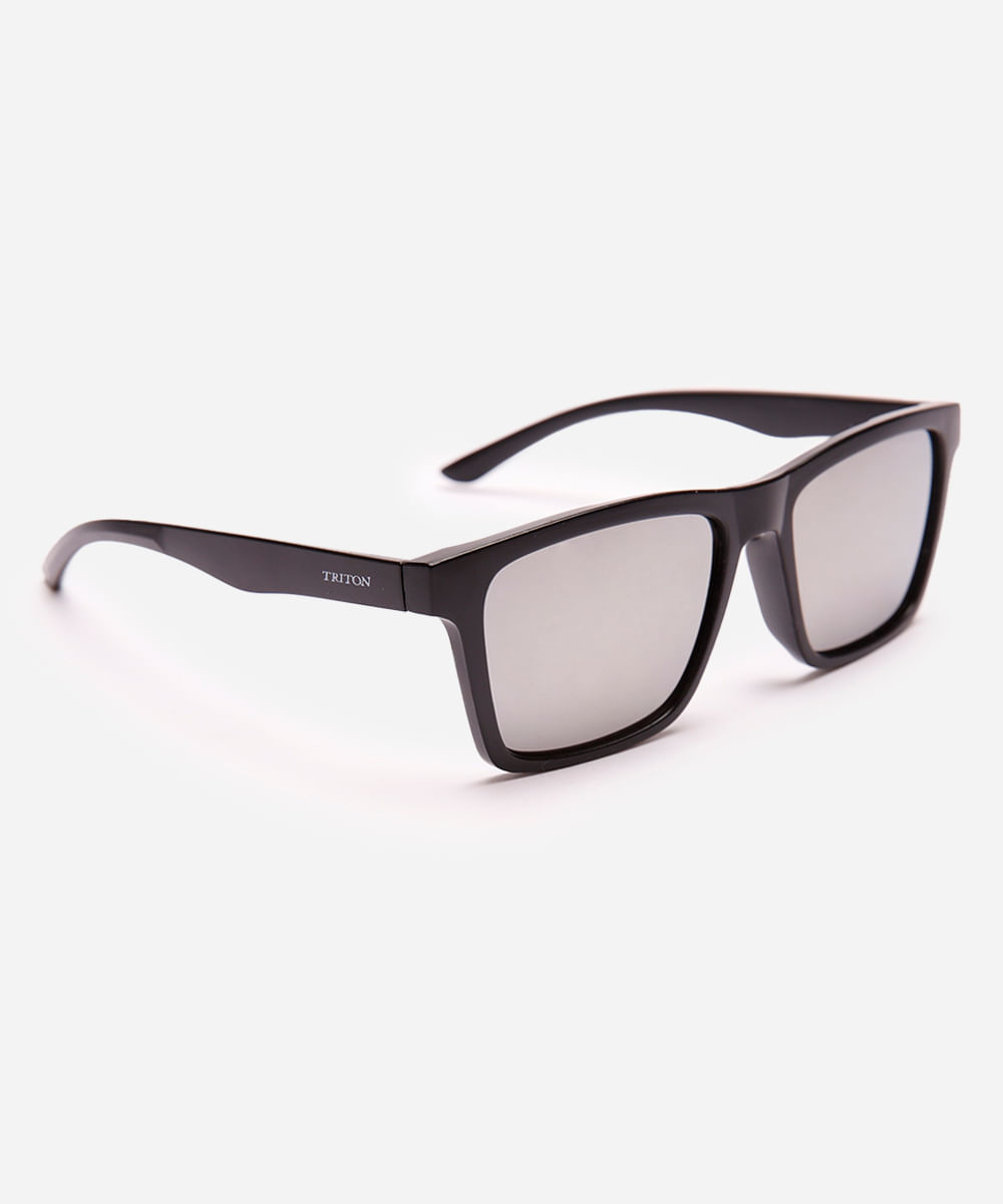 óculos de sol quadrado masculino triton preto