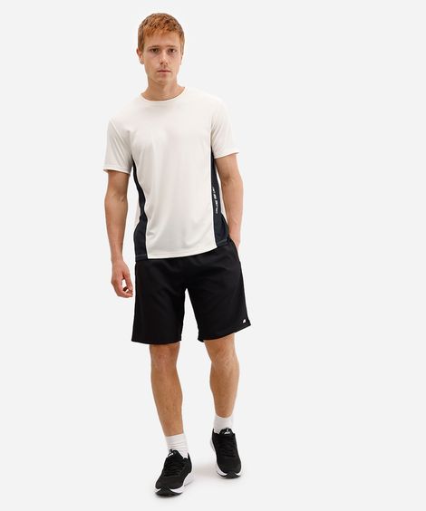 bermuda esportiva masculina reta preta