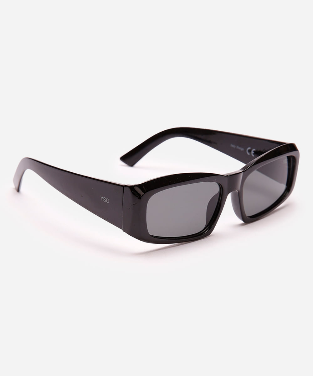 óculos de sol feminino quadrado preto
