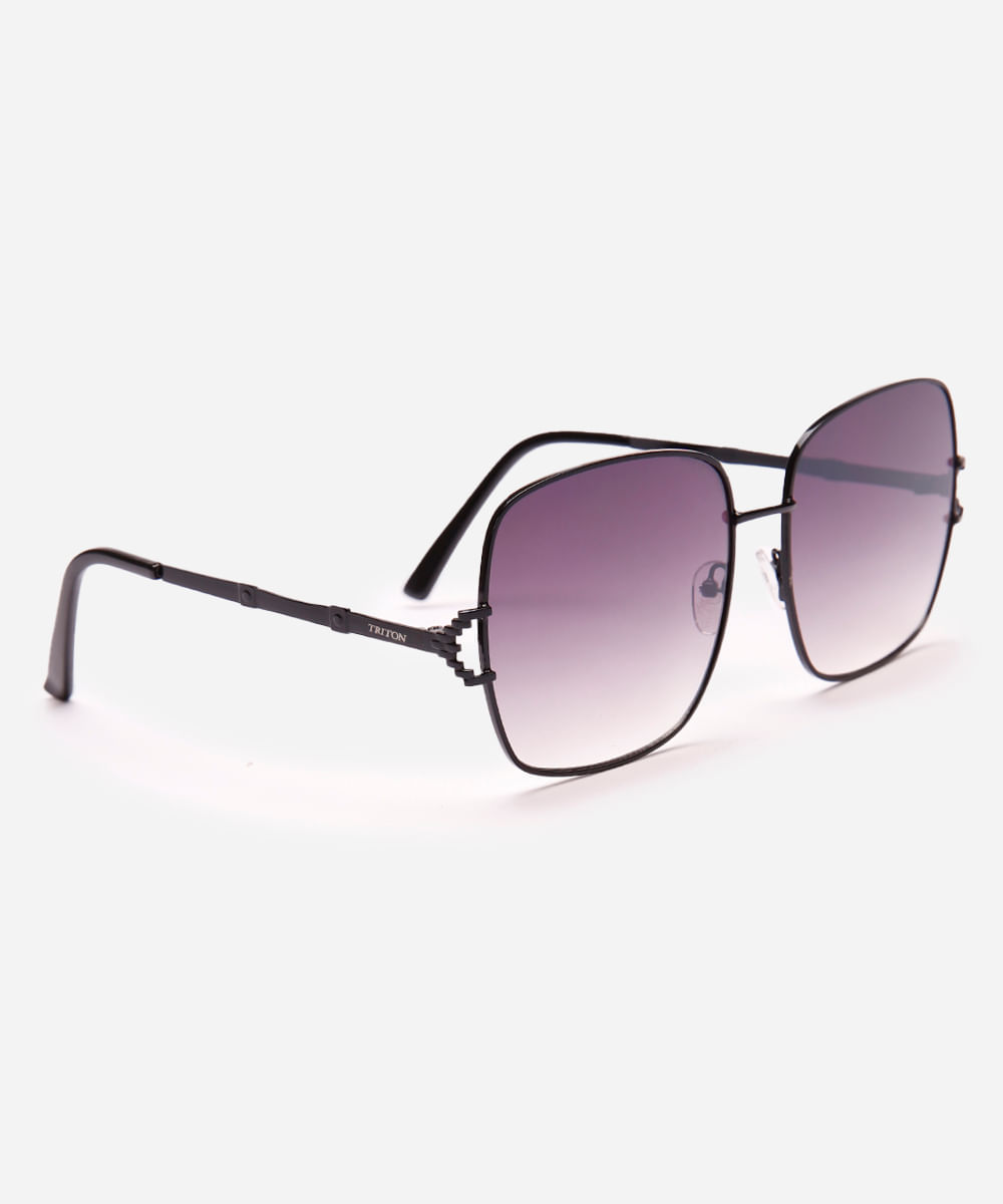 óculos de sol quadrado feminino triton preto