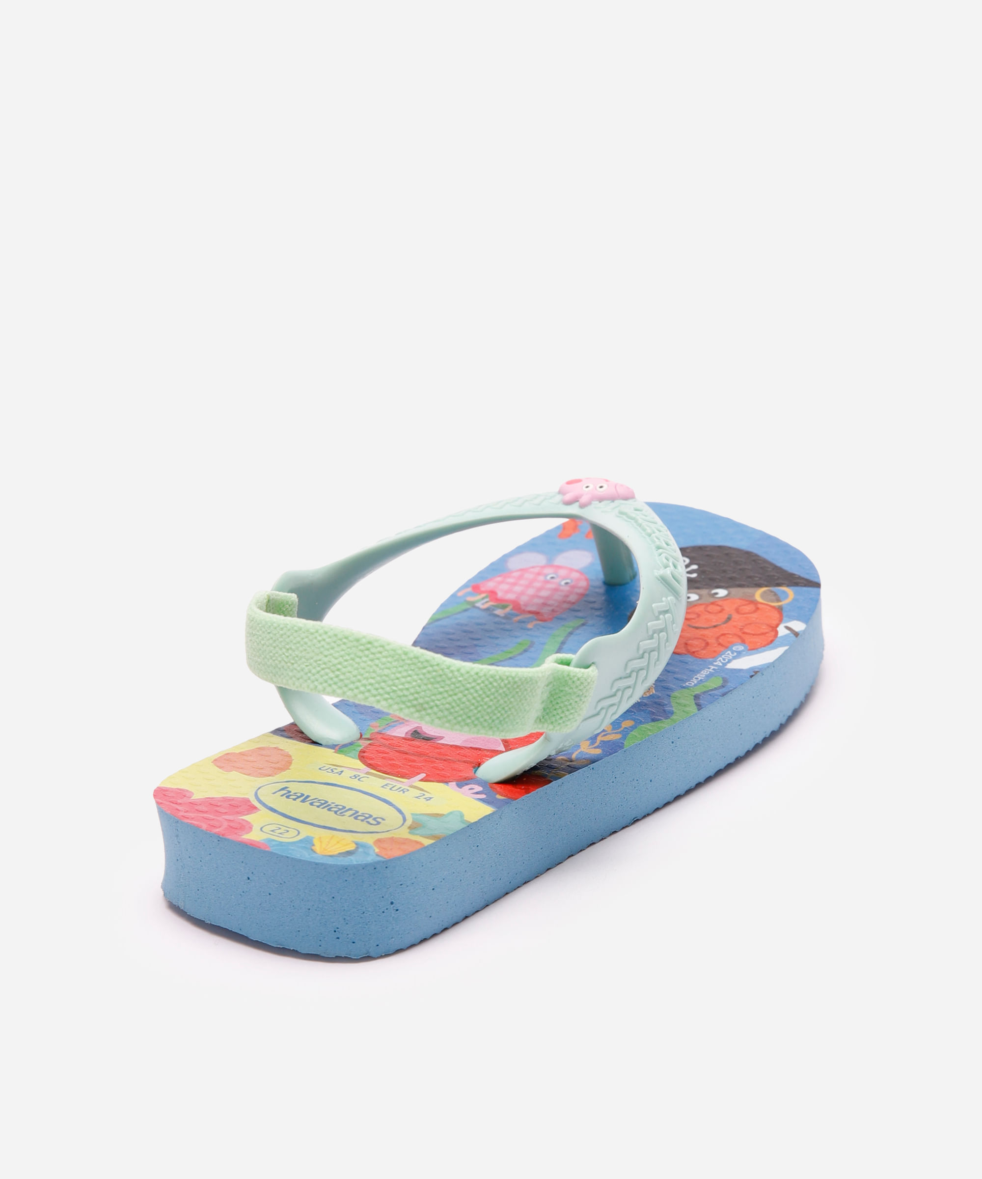 chinelo havaianas infantil peppa pig azul