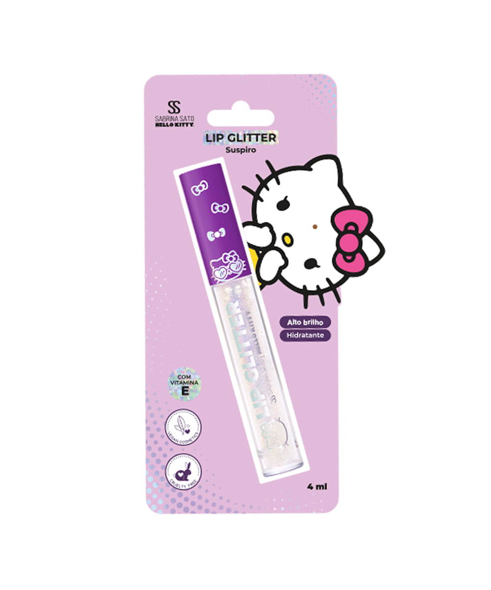 lip glitter hello kitty sabrina sato suspiro 4ml transparente