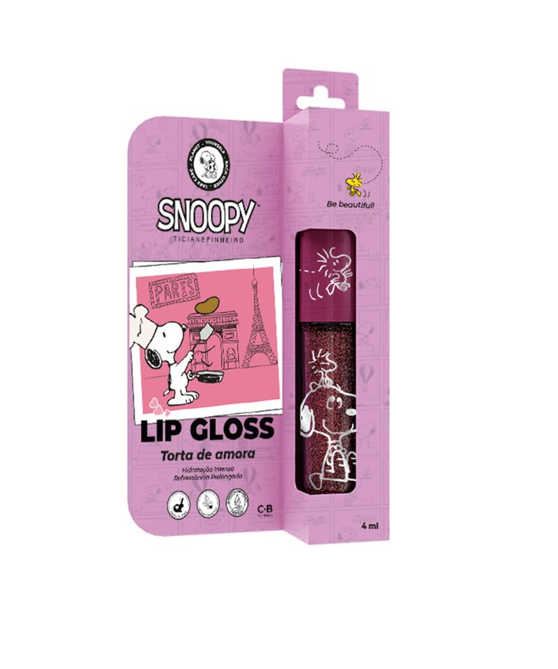 lip gloss snoopy ticiane pinheiro torta de amora roxo