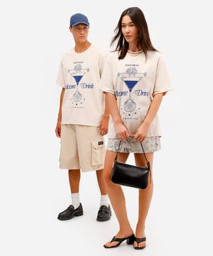 camiseta masculina de algodão the white lotus hbo bege