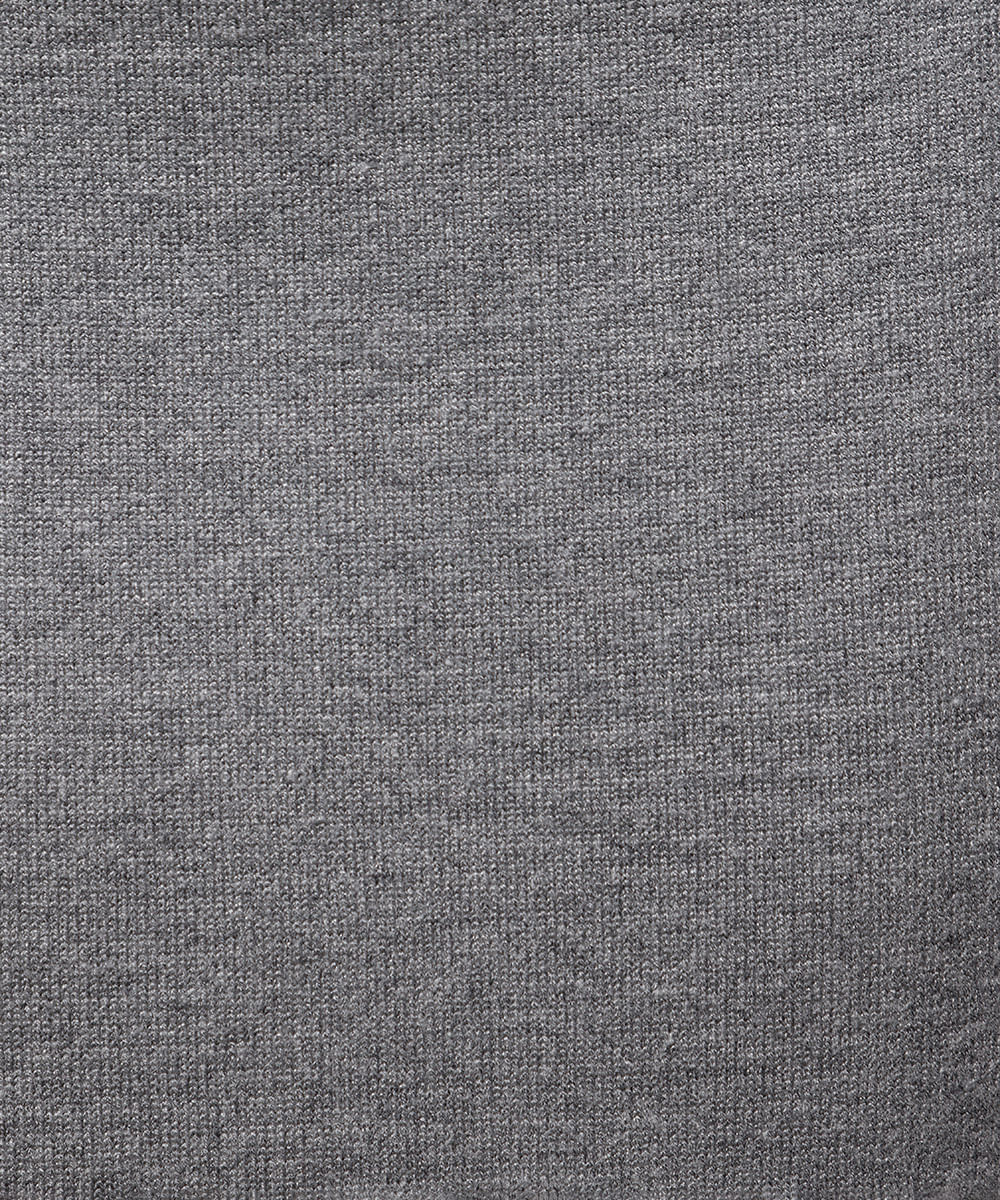 saia midi reta feminina de tricot mindset cinza