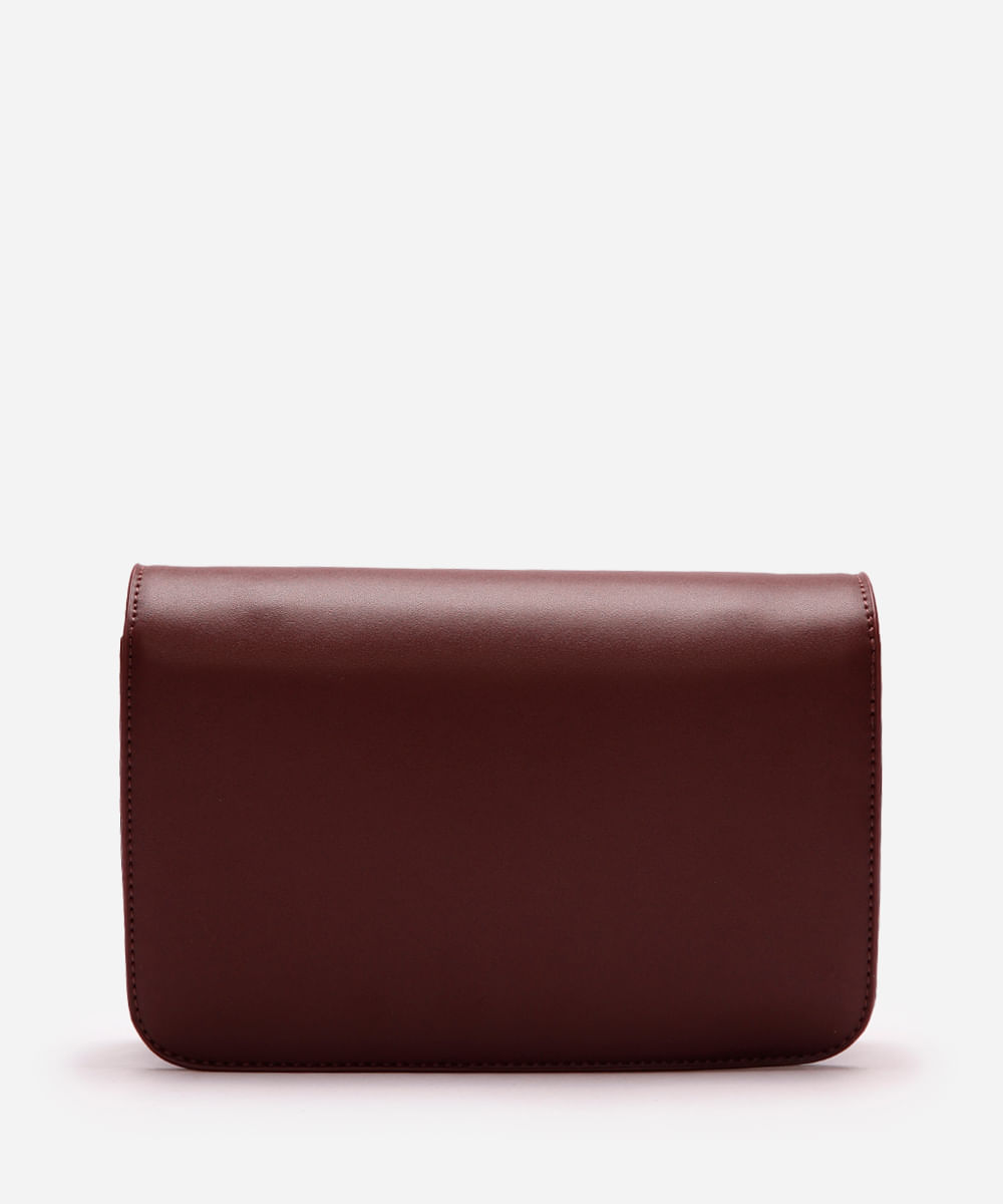 bolsa transversal estruturada vinho