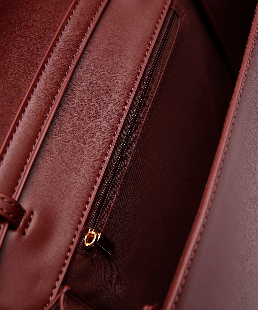 bolsa transversal estruturada vinho