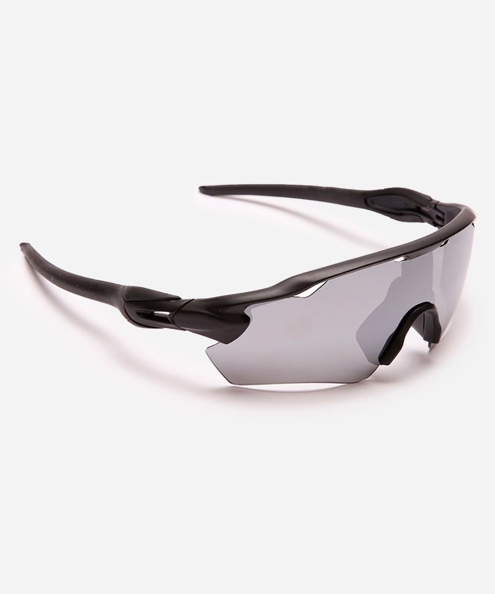 óculos de sol esportivo unissex preto