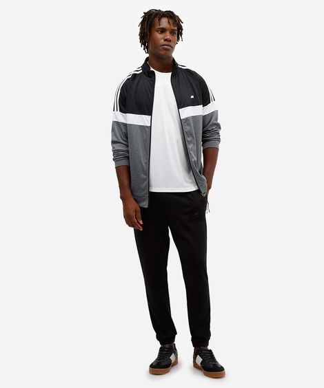 calça jogger masculina esportiva de moletom preta