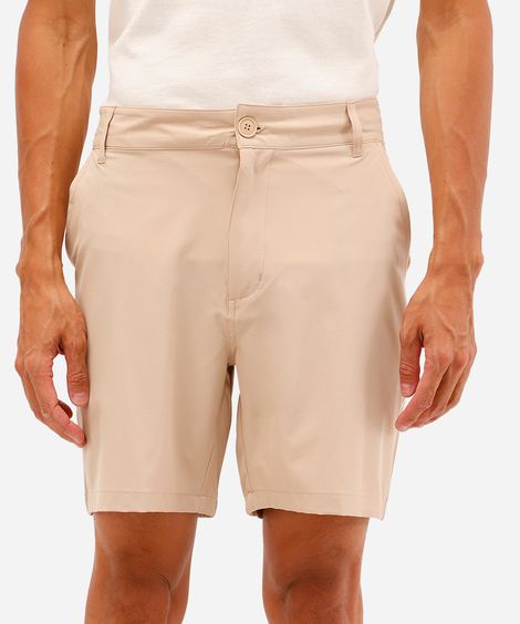 short boardshort masculino bege
