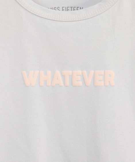 camiseta de algodão juvenil whatever azul