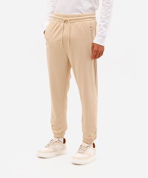 calça de moletom jogger - kaki