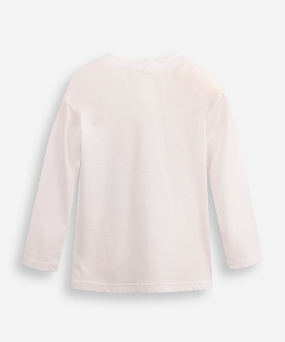 blusa de algodão infantil creeper farm tours minecraft off white