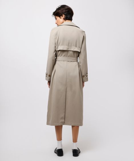 trench coat feminino alongado mindset verde