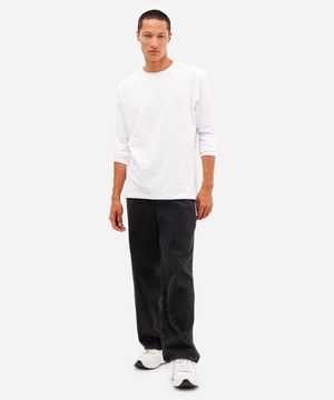 calça baggy masculina jeans preta