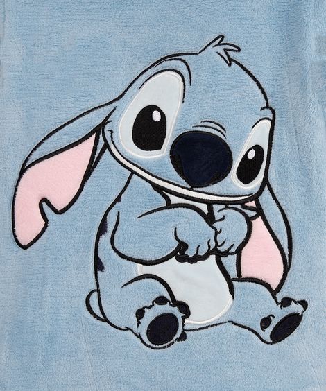 pijama longo infantil de fleece stitch azul