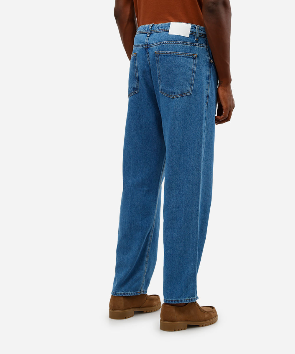 calça baggy masculina jeans azul