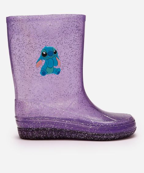 galocha infantil stitch lilás