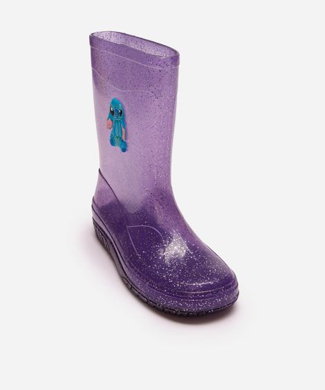 galocha infantil stitch lilás