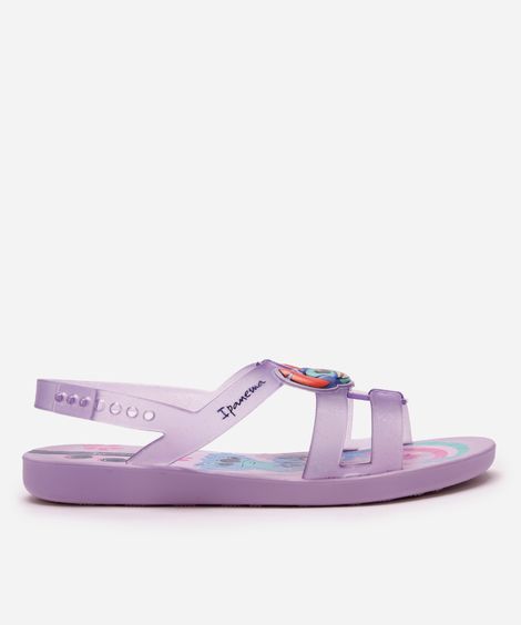 sandália infantil stitch lilás