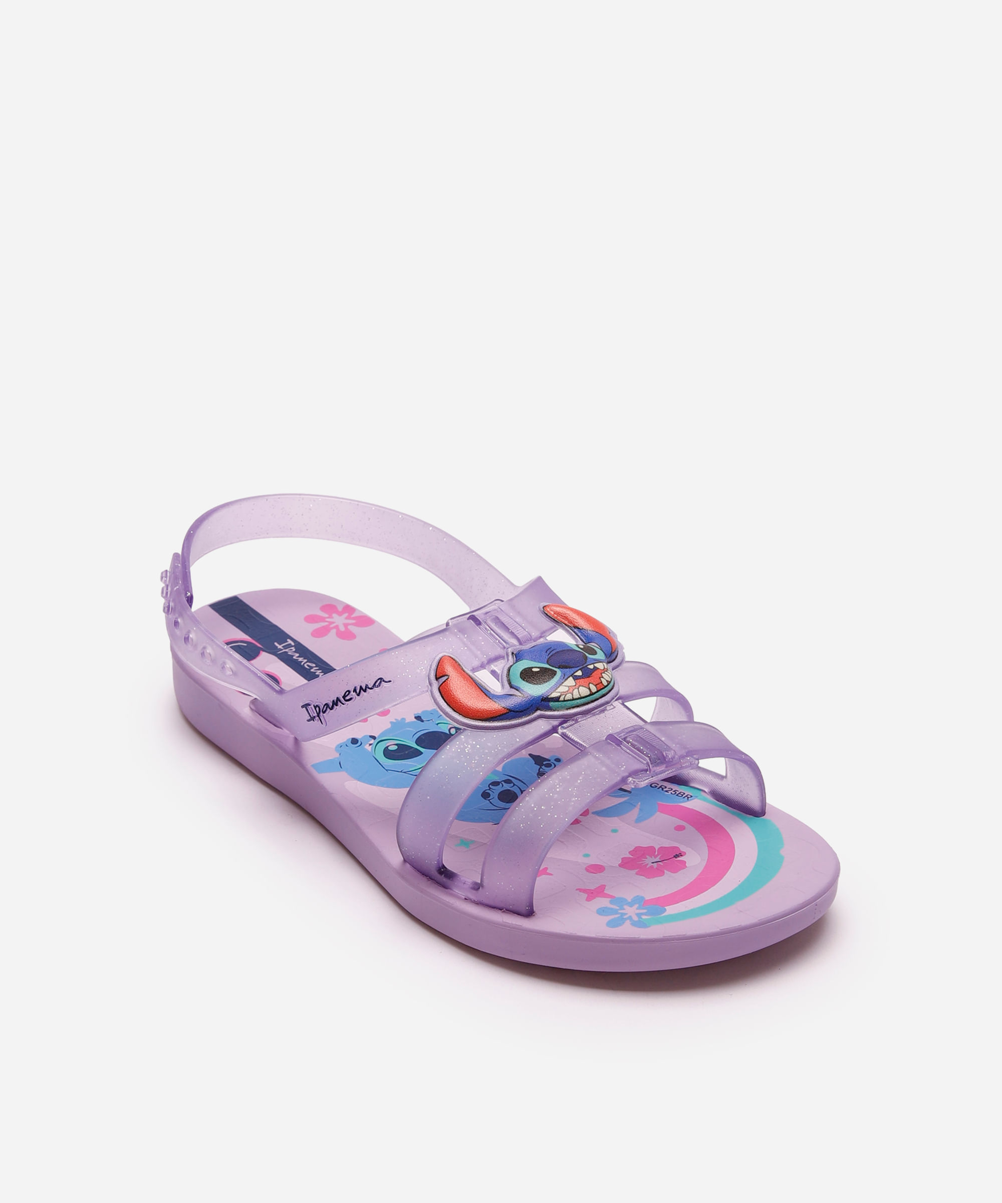 sandália infantil stitch lilás