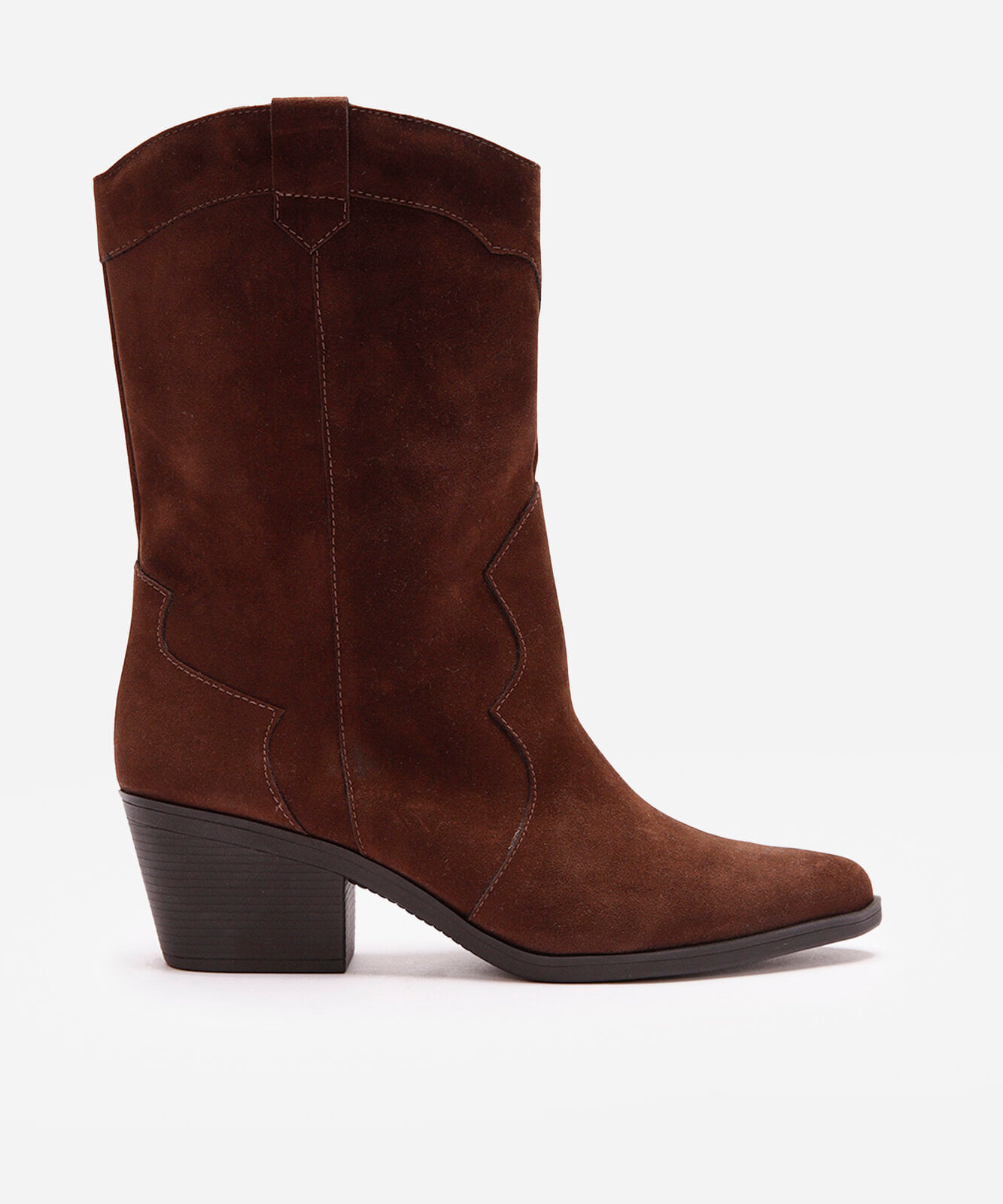 bota western de camurça oneself marrom