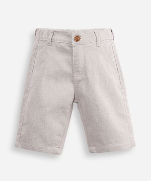 bermuda infantil de sarja cinza