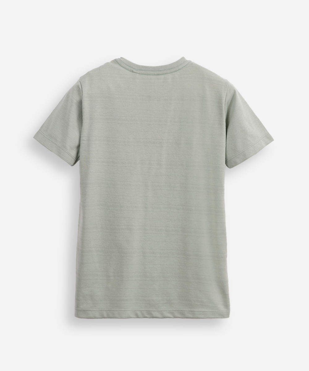 camiseta de algodão infantil minecraft verde