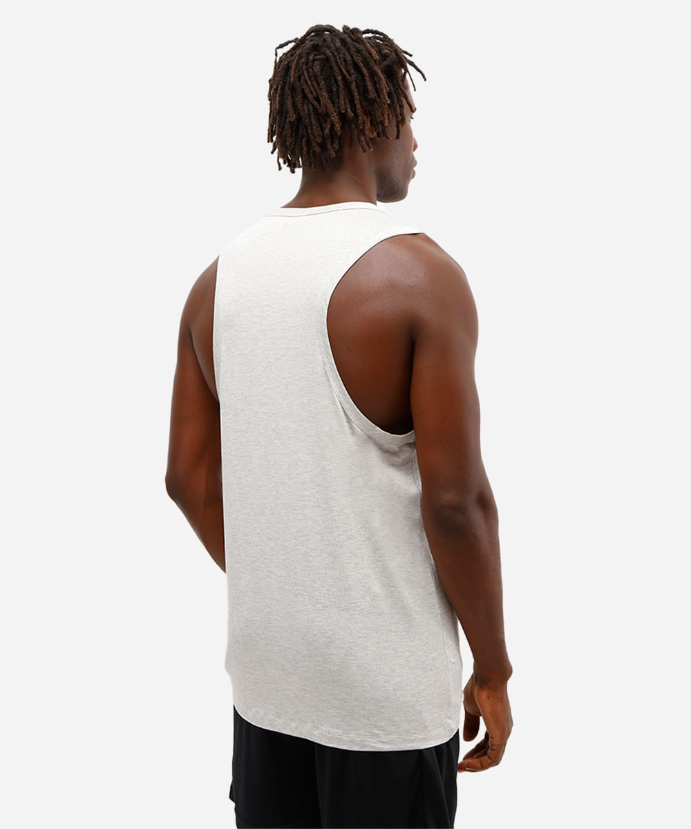 regata masculina esportiva de viscose training club cinza