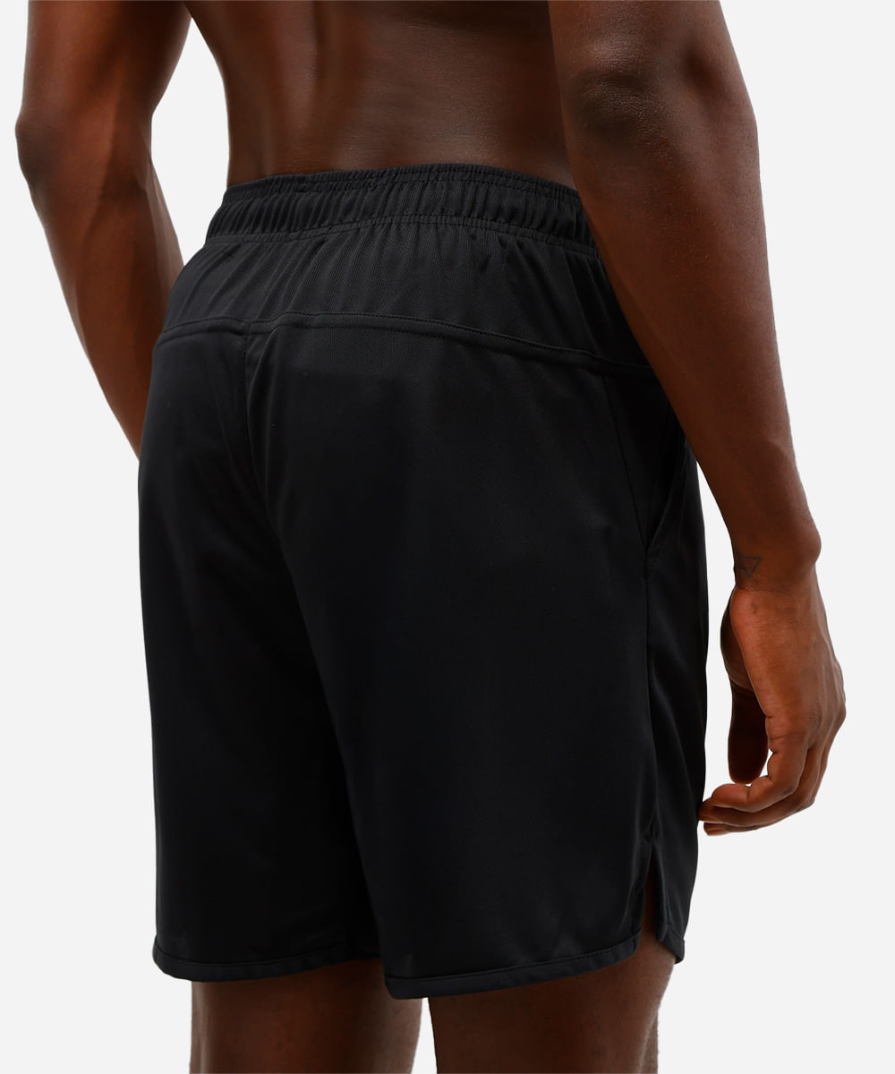 bermuda esportiva masculina texturizada preta