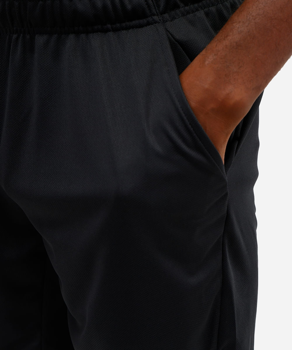bermuda esportiva masculina texturizada preta