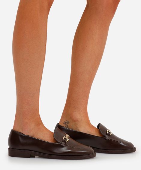 mocassim com bridão oneself marrom