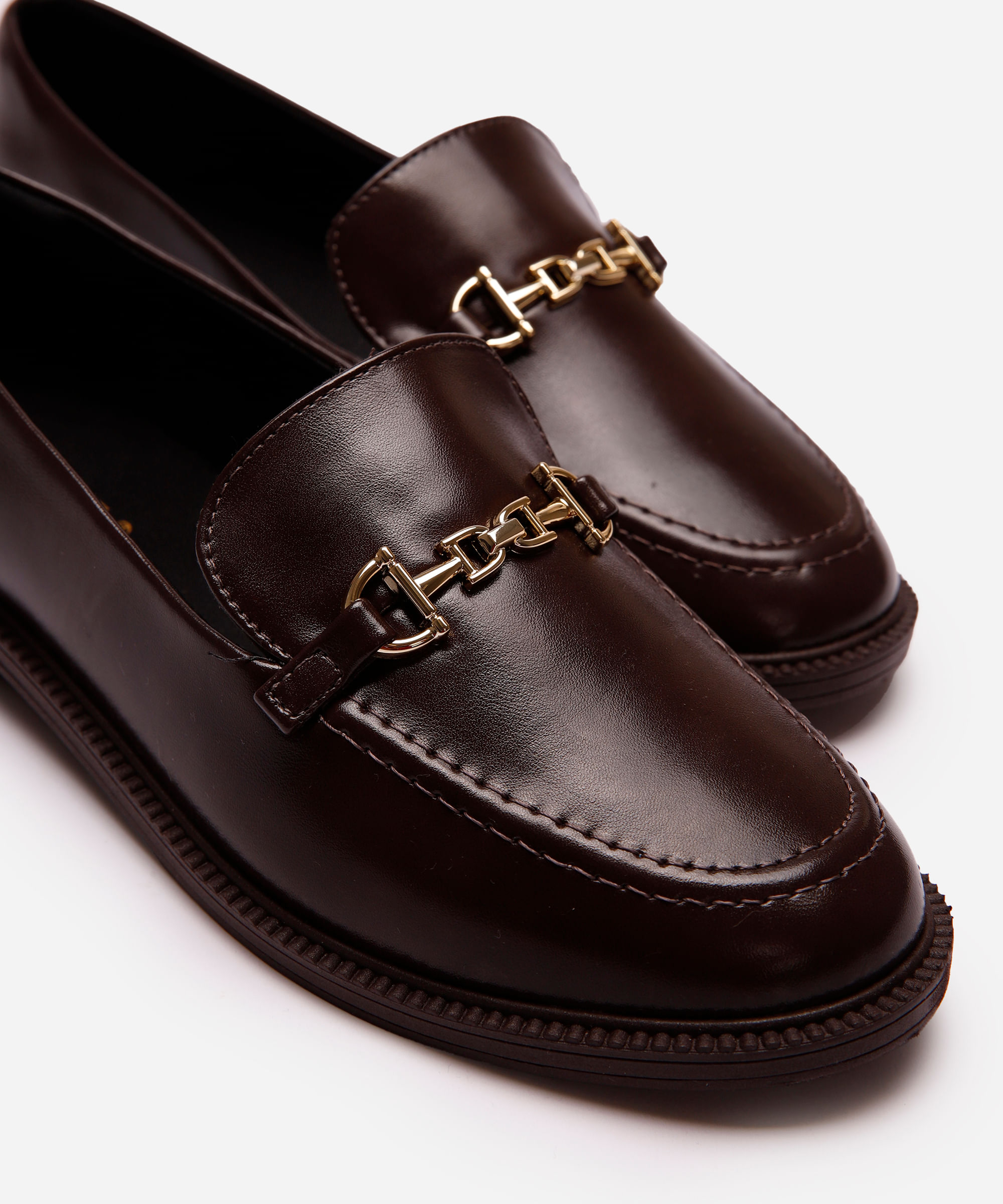 mocassim com bridão oneself marrom