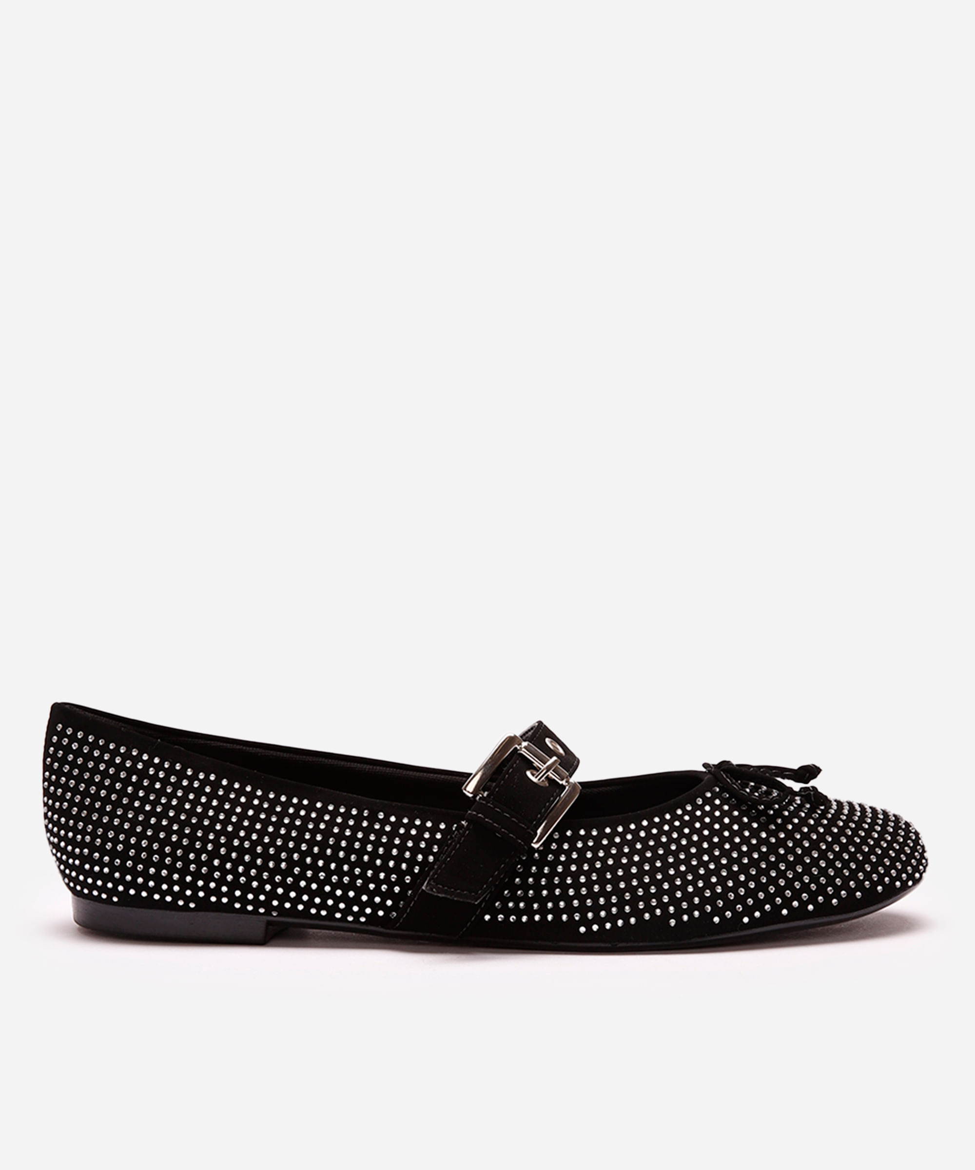 sapatilha boneca com strass e lacinho oneself preta