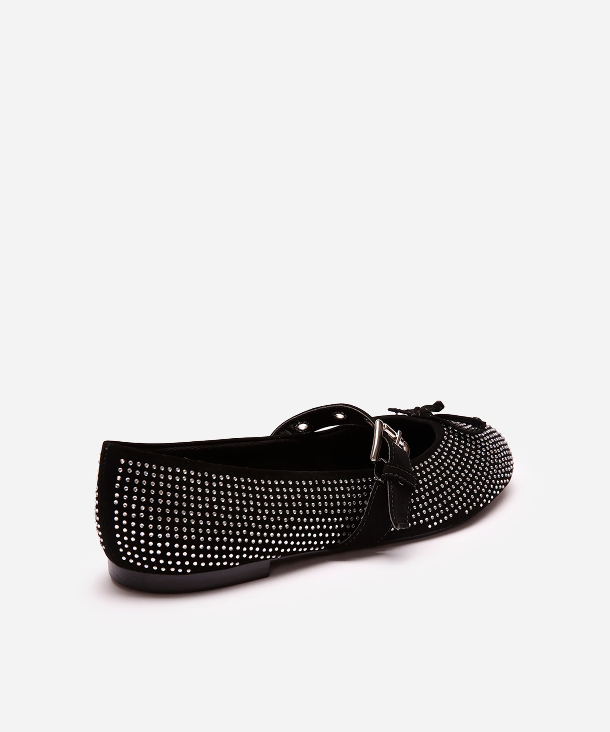 sapatilha boneca com strass e lacinho oneself preta