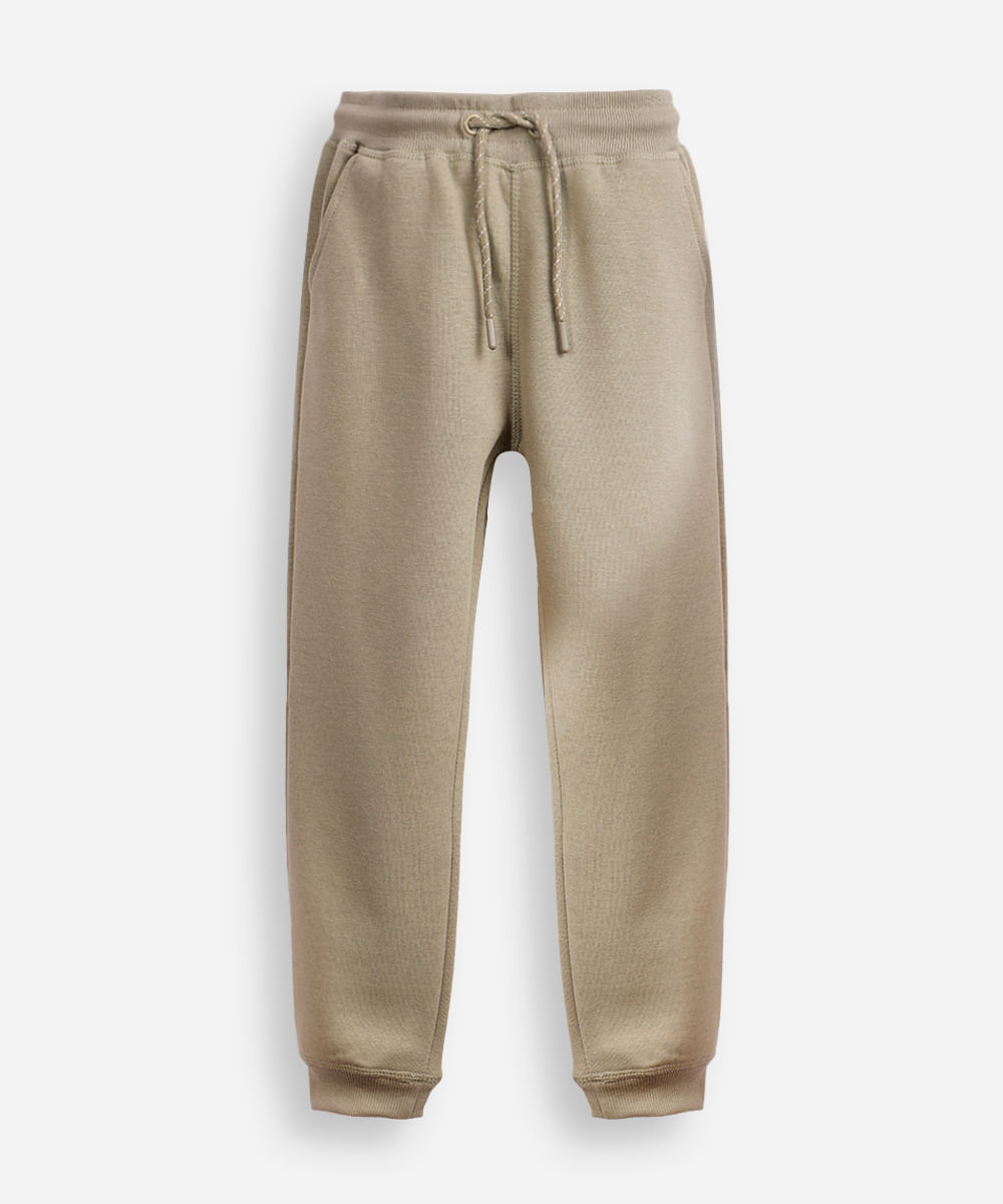 calça jogger infantil de moletom verde