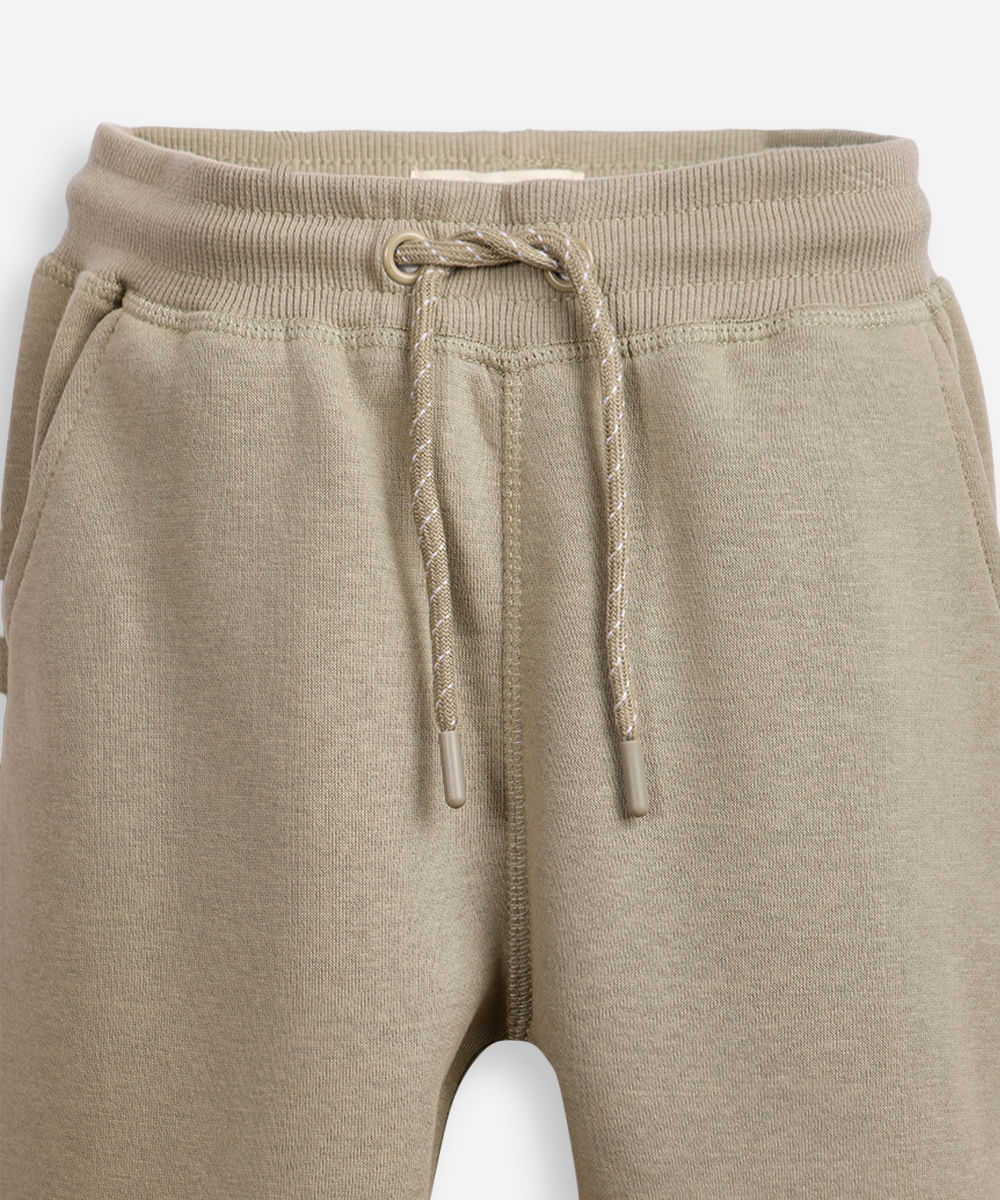 calça jogger infantil de moletom verde