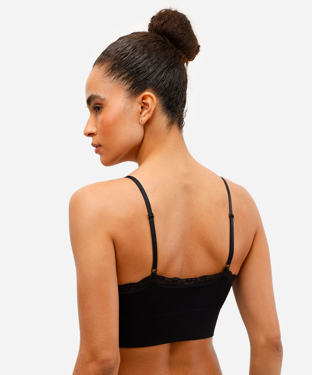 kit de 2 sutiãs triângulo com bojo removível colorido