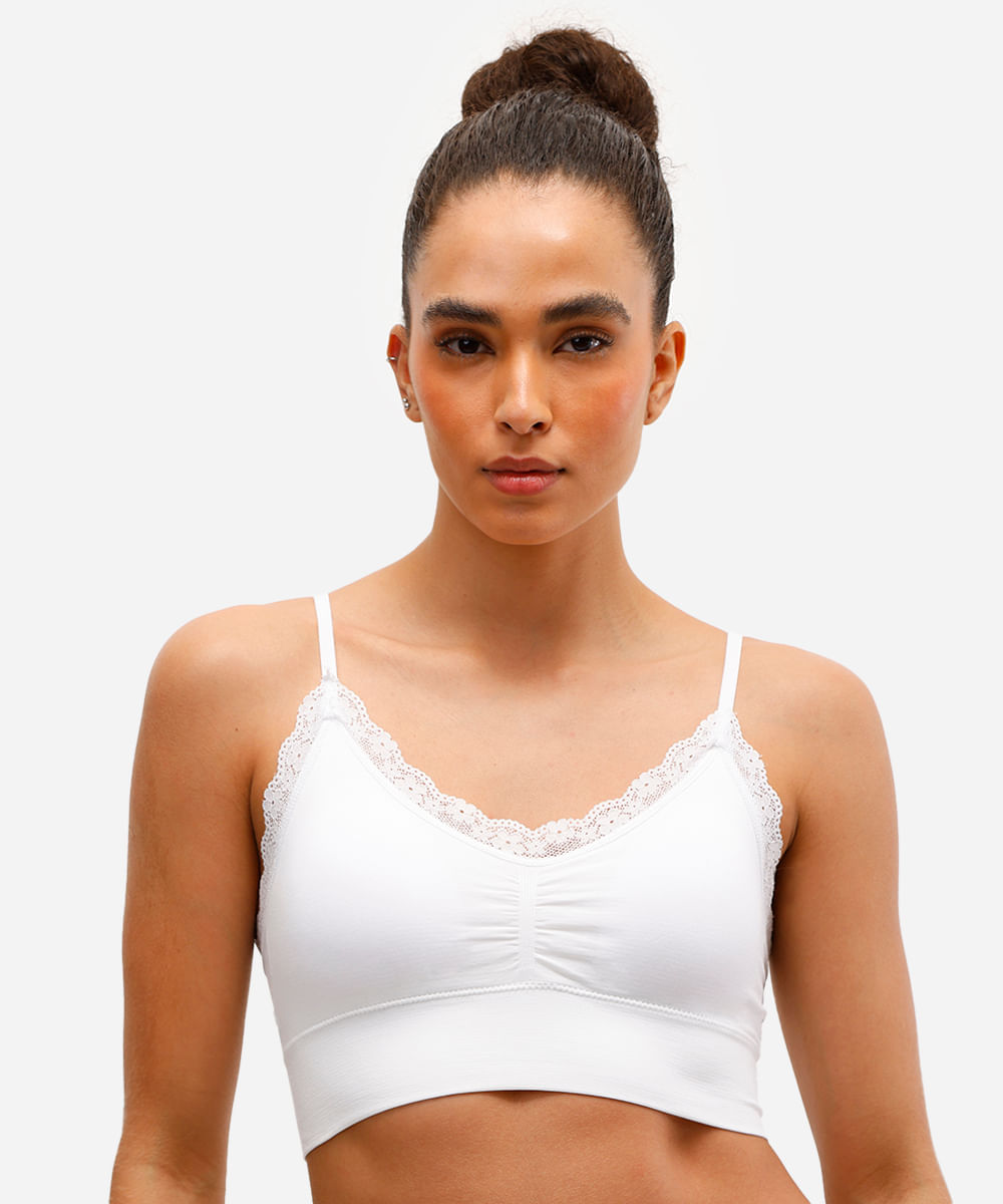 kit de 2 sutiãs triângulo com bojo removível colorido