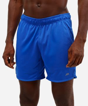 bermuda masculina esportiva ace texturizada azul