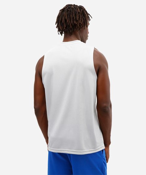 regata machão oversized masculina esportiva texturizada cinza